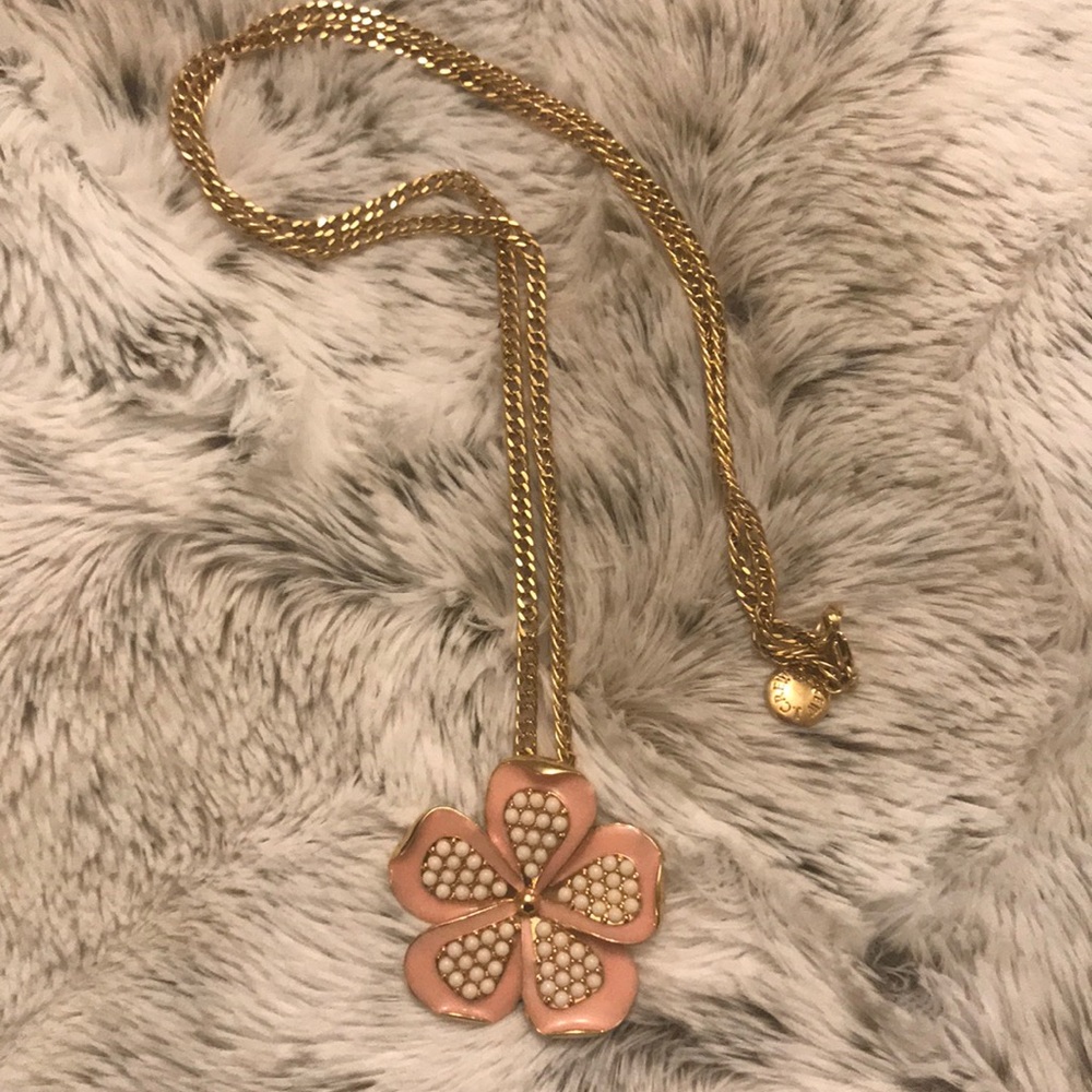 J.Crew Necklace with Flower Pendant